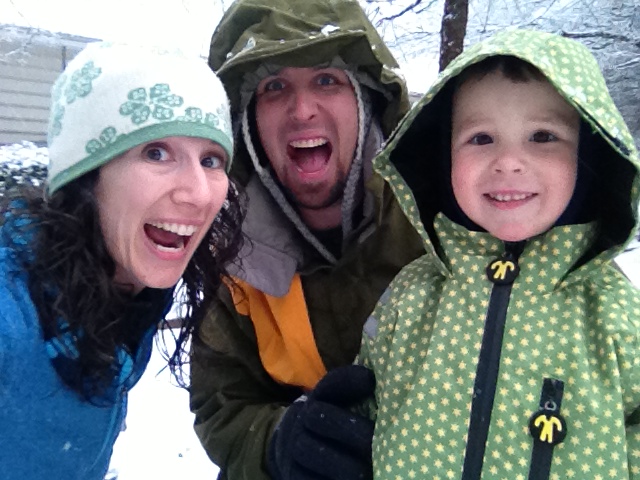 All smiles in the snow!