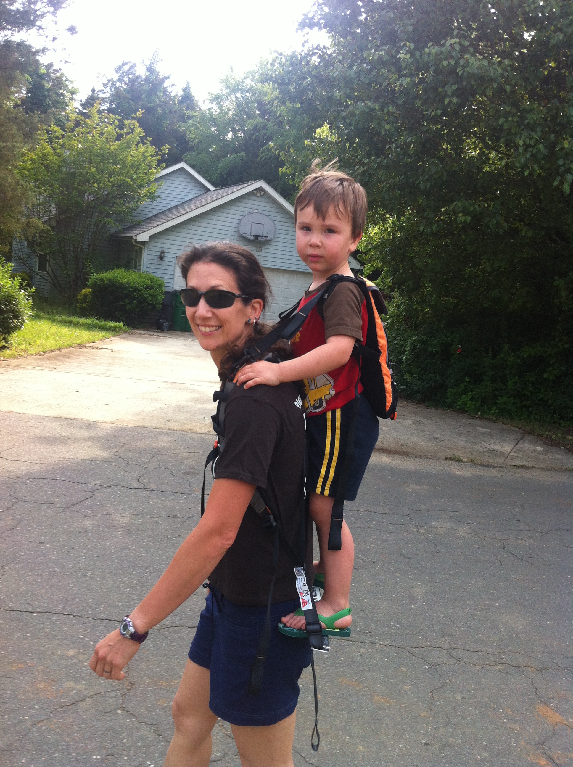 Piggyback Rider: Why Our Family Likes to Ride the Bar | Cragmama