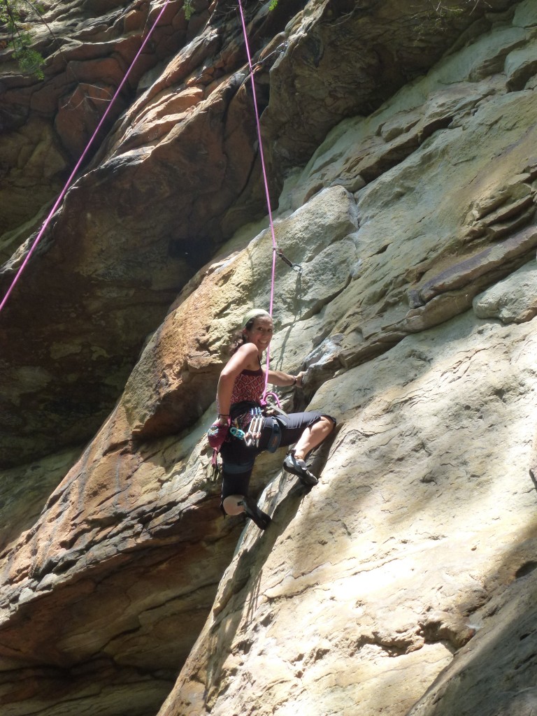 You can't help but smile on Wild Seed (5.11a)