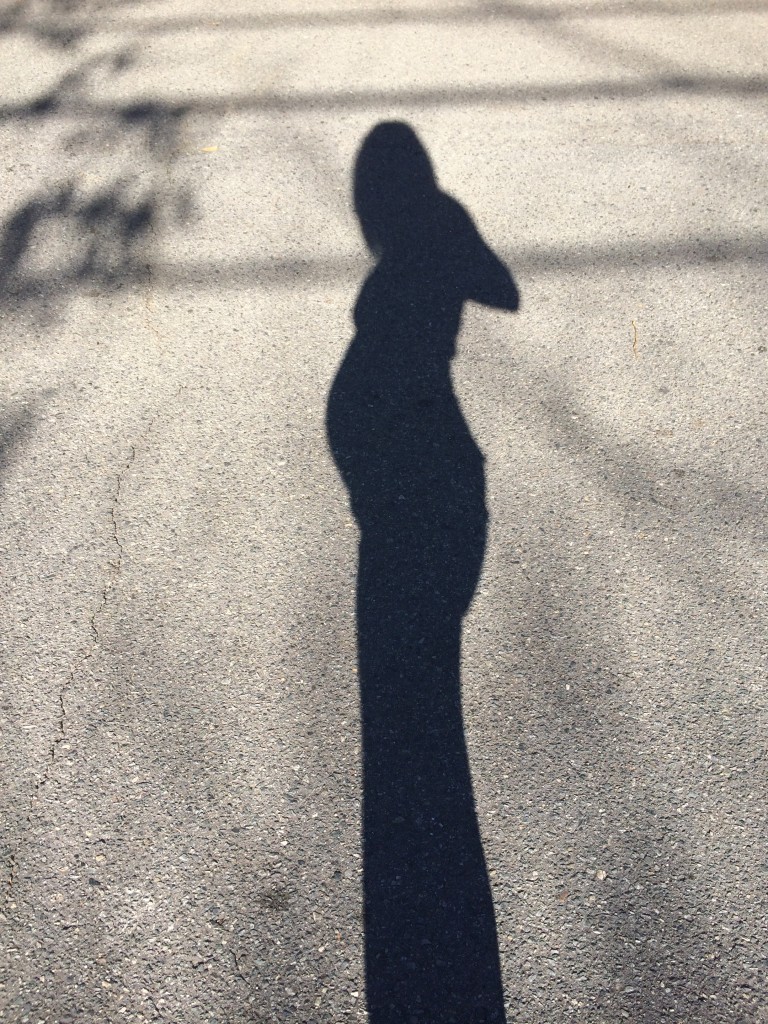 Shadow selfie on a 23 week run/walk