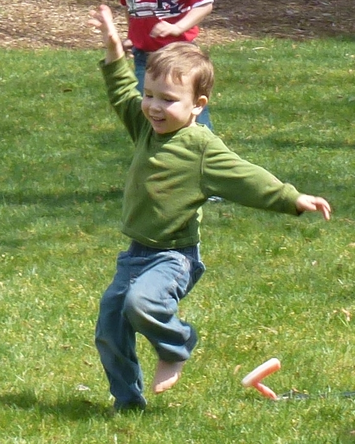 running in place barefoot